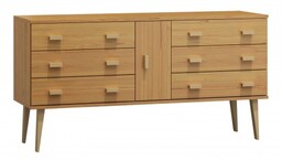 Komoda sosnowa drewniana Venuci nr4 135 cm 3s