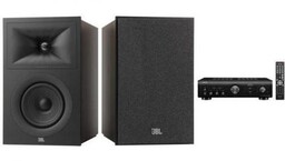 DENON PMA-600NE + JBL STAGE 250B espresso