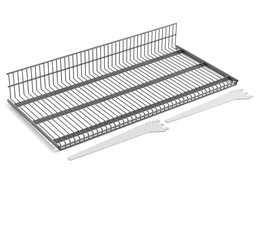 Półka druciana do regałów sklepowych MARKET, 900x430 mm,