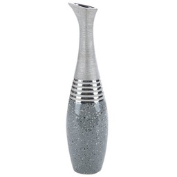 EUROFIRANY Wazon Neli 15 x 60 cm Srebrny