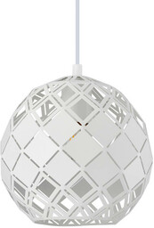 Italux Kulista lampa wisząca Paulela PND-34221-1S-WH metalowa biała