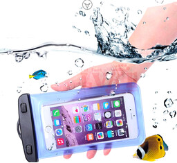 Wodoodporne etui z opaską do telefonu PVC -