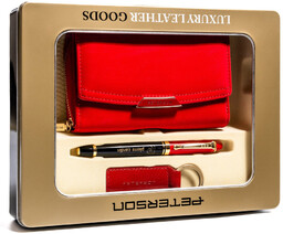 Zestaw prezentowy Peterson czerwony PTN ZDE