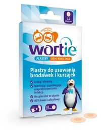 Wortie Plastry do usuwania brodawek i kurzajek, 15