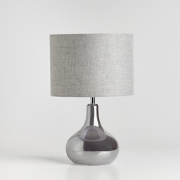 lampa stołowa ze szklaną podstawą omniko