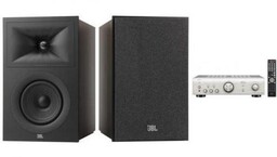 DENON PMA-600NE s + JBL STAGE 250B espresso