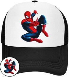 CZAPKA Z DASZKIEM SPIDERMAN DLA DZIECI NA LATO