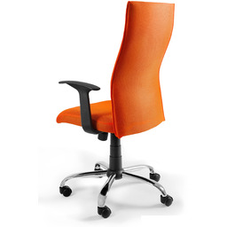 Krzesło Obrotowe Black On Black Pomarańczowe Fotel