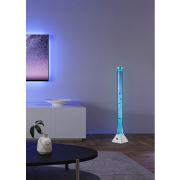 Lampa podłogowa słup wody RGB LED i sztuczne