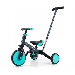 Rowerek Trójkołowy Z Rączką 4w1 Optimus Plus Mint