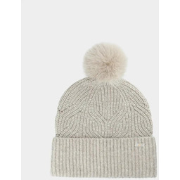 Czapka zimowa damska 4F - beżowa