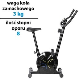 ONE FITNESS Rower magnetyczny RM8740 Czarny