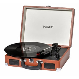 Denver VPL-120 Manualny Napęd bezpośredni Brązowy Gramofon