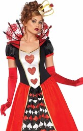 LEG AVENUE Damski kostium Deluxe Queen Of Hearts