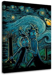 Obraz na płótnie, Kolorowy Rick and Morty -