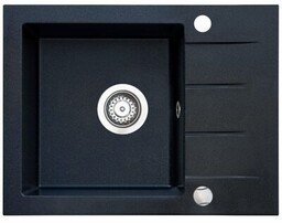 ICEBERG Zlewozmywak jednokomorowy z ociekaczem Focus ZFS1411A Onyx