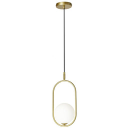 Lampa wisząca złoty mosiądz Cordel 1x28w, elegancka, klasyczna