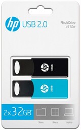Hp Inc Pendrive 32GB USB 2.0 TWINPACK HPFD212-32-TWIN