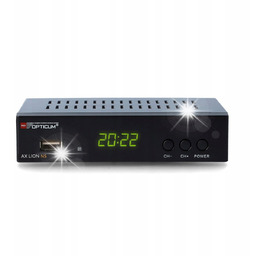 DEKODER TUNER DVB-T/T2 i DVB-C OPTICUM AX LION