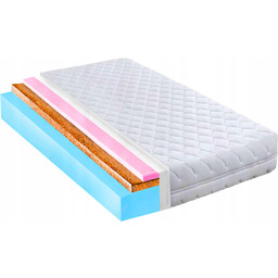 Materac 110x200 hypoalergiczny z kokosem i Hr 15cm