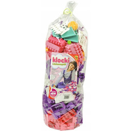 KLOCKI DUŻE PLASTIKOWE ZESTAW 200 el KONSTRUKCYJNE 28mm