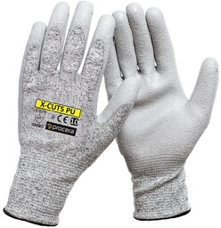 RĘKAWICE ANTYPRZECIĘCIOWE X-CUT5 PU; SZARY
