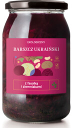 Zupa barszcz ukraiński z fasolką i ziemniakami 900