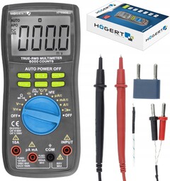 Hogert Miernik Prądu Temperatury Multimetr LCD True Rms