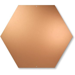 Trendform sześciokątna tablica magnetyczna c/w 10 magnesów miedź