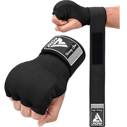 RDX Bandaże Bokserskie Owijki Żelowe Inner Gloves Black