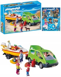 Playmobil Family Fun 4144 Van Rodzinny Z Motorówką