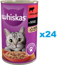 WHISKAS Adult puszka 24x400g - mokra karma