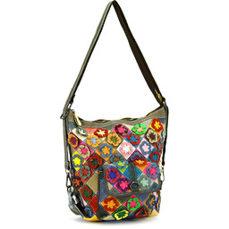 Magic Bags torebka plecak damska A4 skórzana kolorowa