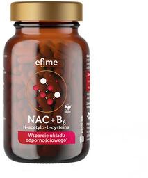 EkaMedica Efime NAC, N-acetylo-L-cysteina i witamina B6, 60