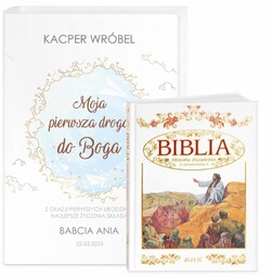 Biblia w etui z nadrukiem dla chłopca