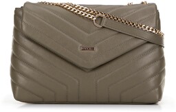 Damska crossbody na łańcuszku z ekoskóry zielona