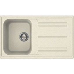 SMEG Zlewozmywak jednokomorowy z ociekaczem Universal LZ861P Kremowy
