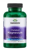 Swanson, albion magnesium glycinate, 90 kapsułek