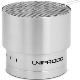 Palenisko ogrodowe z rusztem grillowym stalowe 50 x