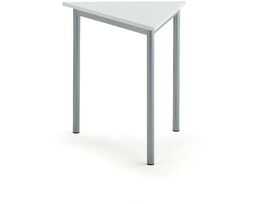 Biurko BORÅS TRIANGEL, 800x700x720 mm, biały laminat, szary