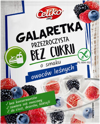 Celiko Galaretka owoce leśne przezroczysta bez cukru bezglutenowa
