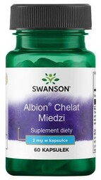 Swanson Albion Chelat Miedzi 2mg 60kaps