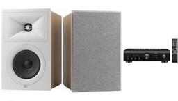 DENON PMA-600NE + JBL STAGE 250B latte
