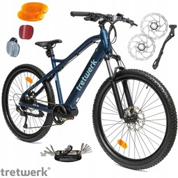 Rower Elektryczny Damski Męski Górski Koła 27,5" Mtb