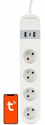 GEMBIRD Listwa TSL-PS-F4U-01-W Wi-Fi (1.5m)