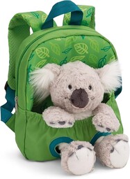 Plecak 21x26cm z pluszową koala 25cm - zielony