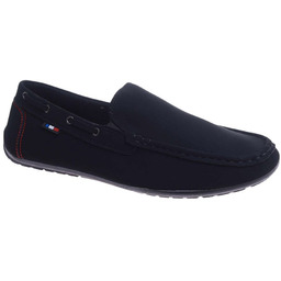 Czarne wsuwane półbuty mokasyny męskie