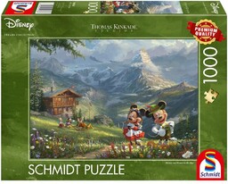 Schmidt, puzzle, Disney, Myszka Miki&Minnie w Alpach, 1000