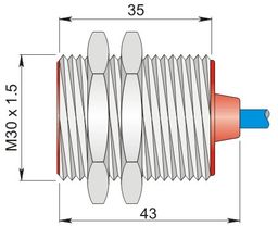 Czujnik indukcyjny 30 mm SI30-N10