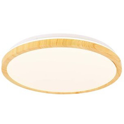 Plafon GANDAVA 18 W LED biało-drewniany